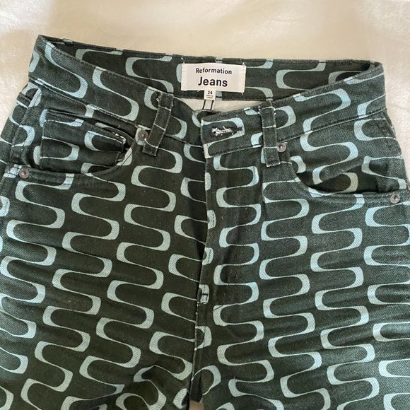 Reformation Mod High Rise Straight Leg Jeans - Picture 4 of 10